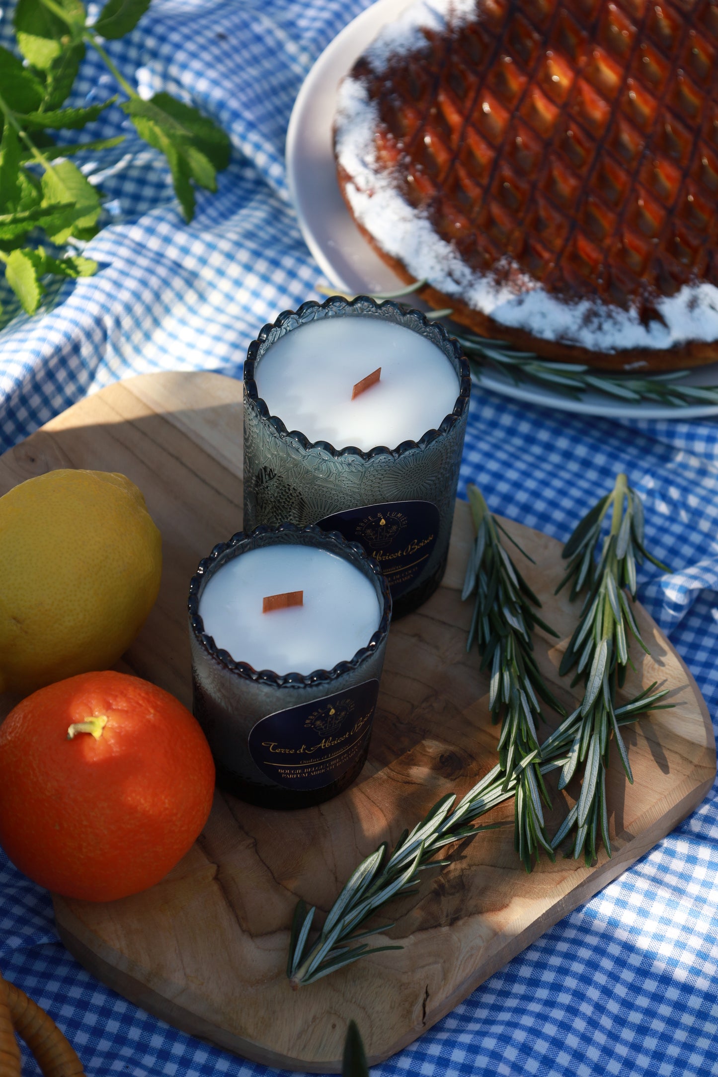 Bougie Terre d'abricot boisée